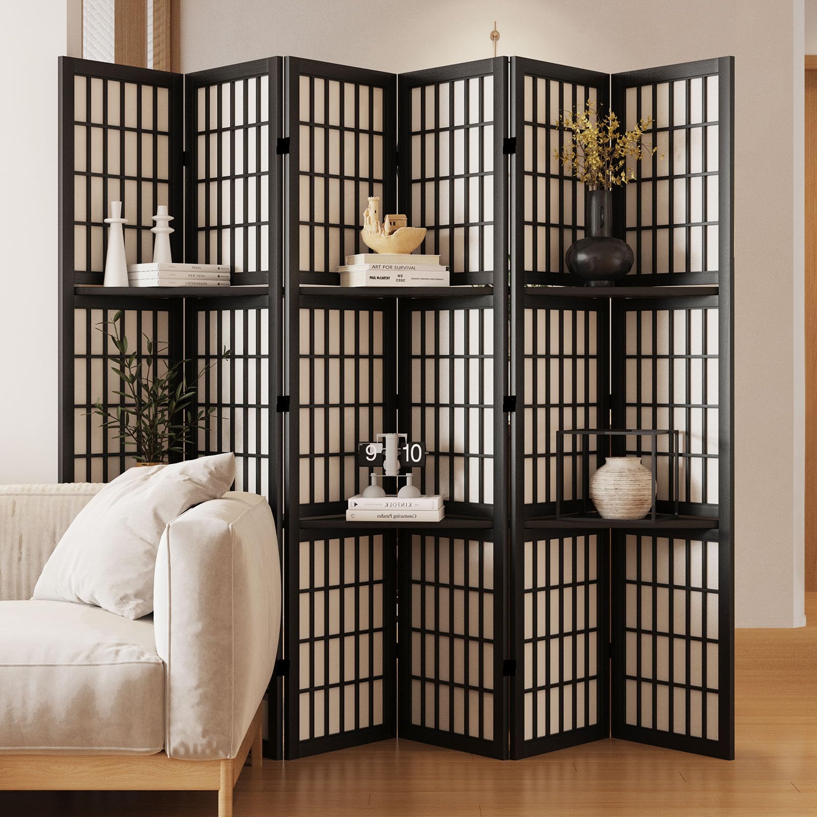 Shoji Screen Divider - Paravent de séparation de pièce, 66,9