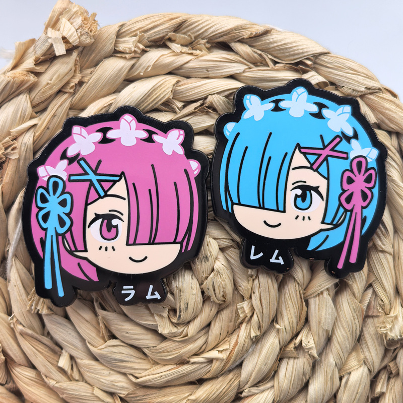 Japan Lifestyle - Badges en métal Ram Rem Anime