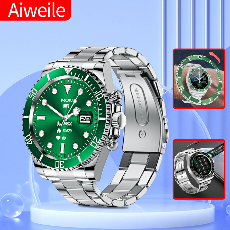 Japanese Active Lifestyle - AIWEYS-Montre Connectée AW12 pour Homme, Nouveau