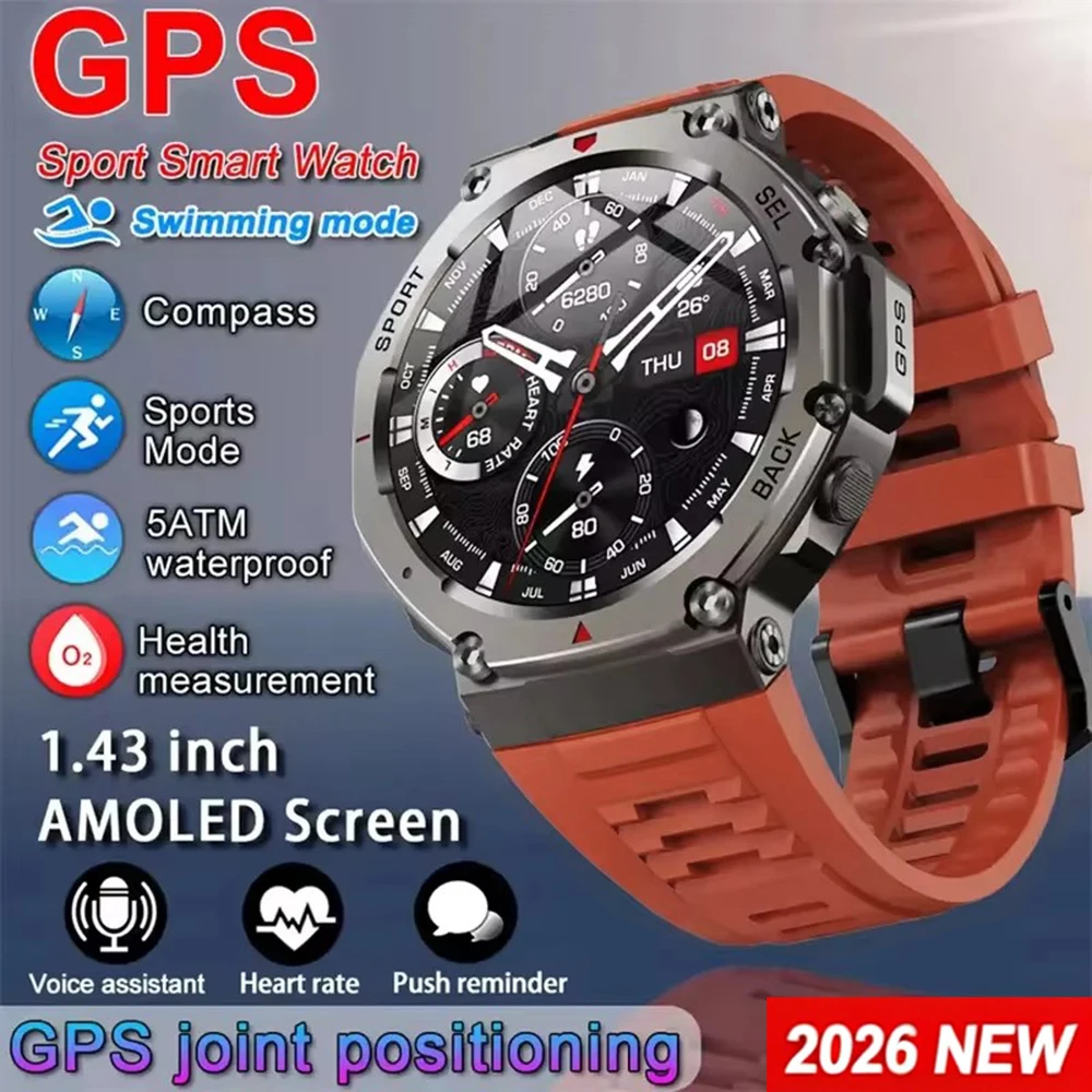 Japanese Active Lifestyle - Montre connectée pour homme GPS AMOLED