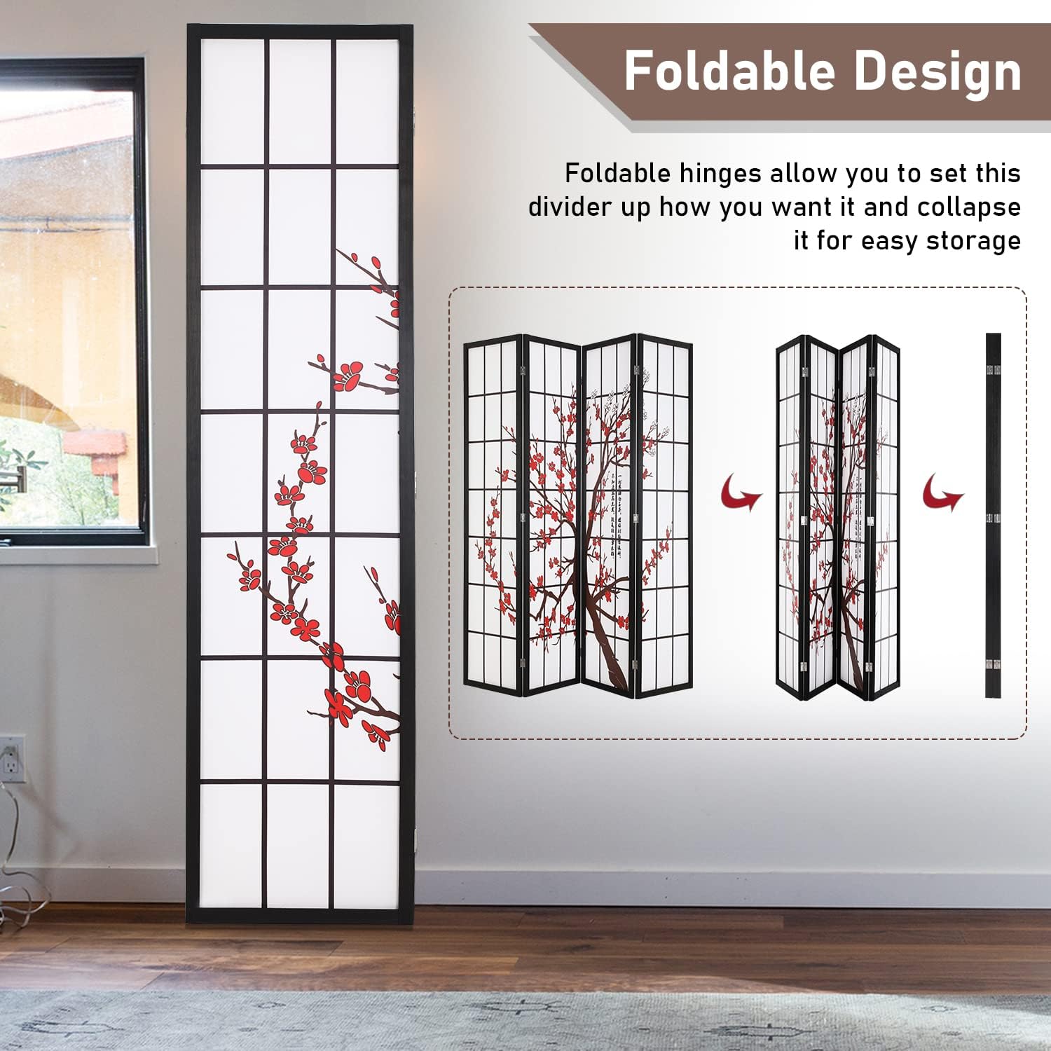 Paravent pliable Shoji, écran  - Shoji Screen Divider avis et prix
