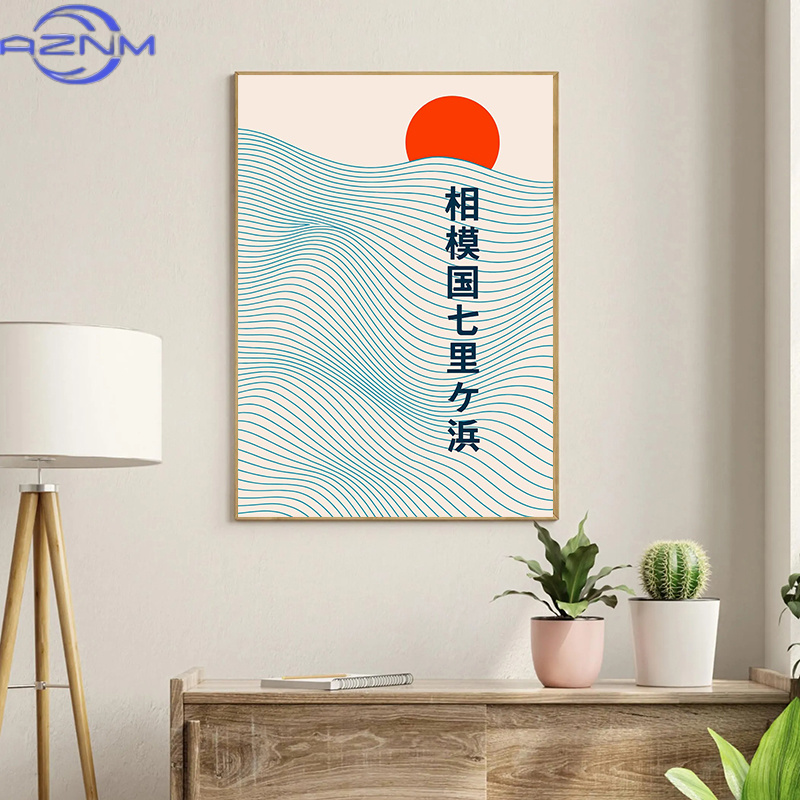 Affiche AZNM Vagues japonaises - Japanese Tokyo Lifestyle avis et prix