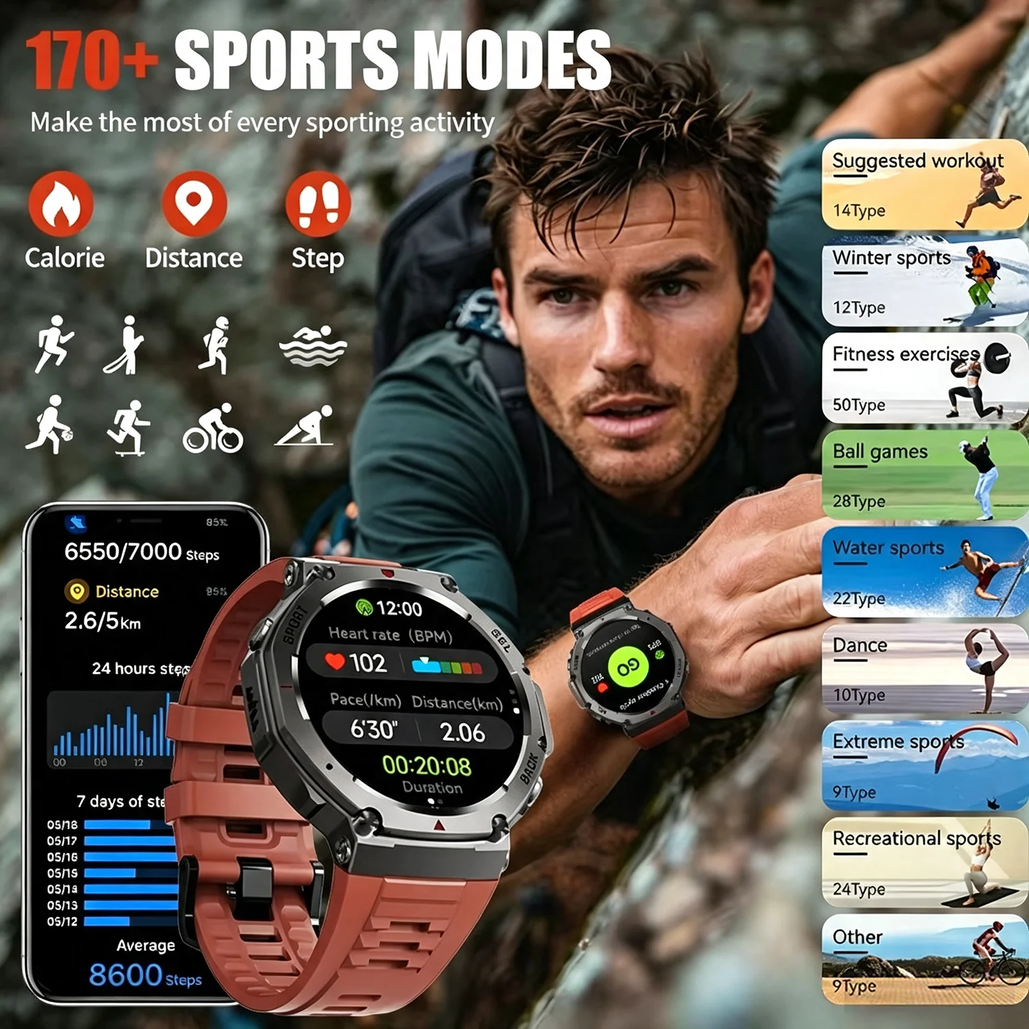 Montre connectée pour homme GP - Japanese Active Lifestyle avis et prix